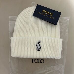 Creamy White Polo Ralph Lauren Beanie